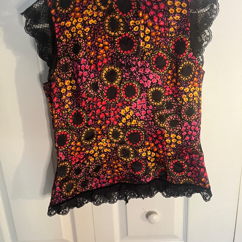 Free People Lace Trim Women's Top - Picture 6 of 7